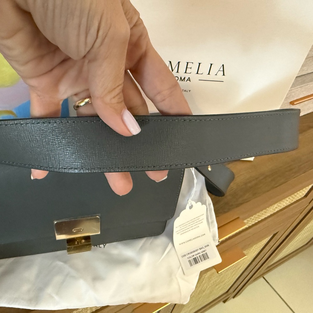 Camelia Roma Dark Gray Crossbody Bag - Picture 6 of 6
